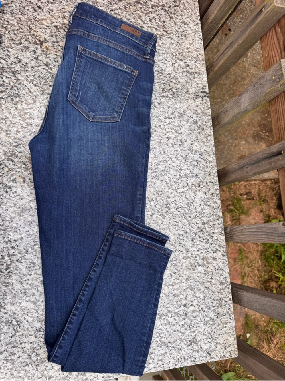 Kut from the Kloth Men's High Rise Toothpick Skinny Jeans - Dark Blue